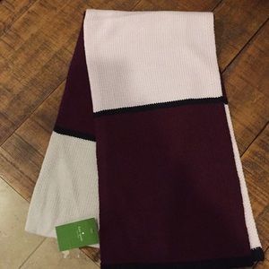 NWT kate spade Mondrian Colorblock Knit Scarf